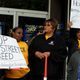 Homeowners rally at a bank (Getty)